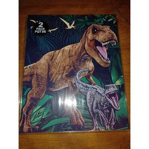 (2) Dinosaurs (2) pocket Folders